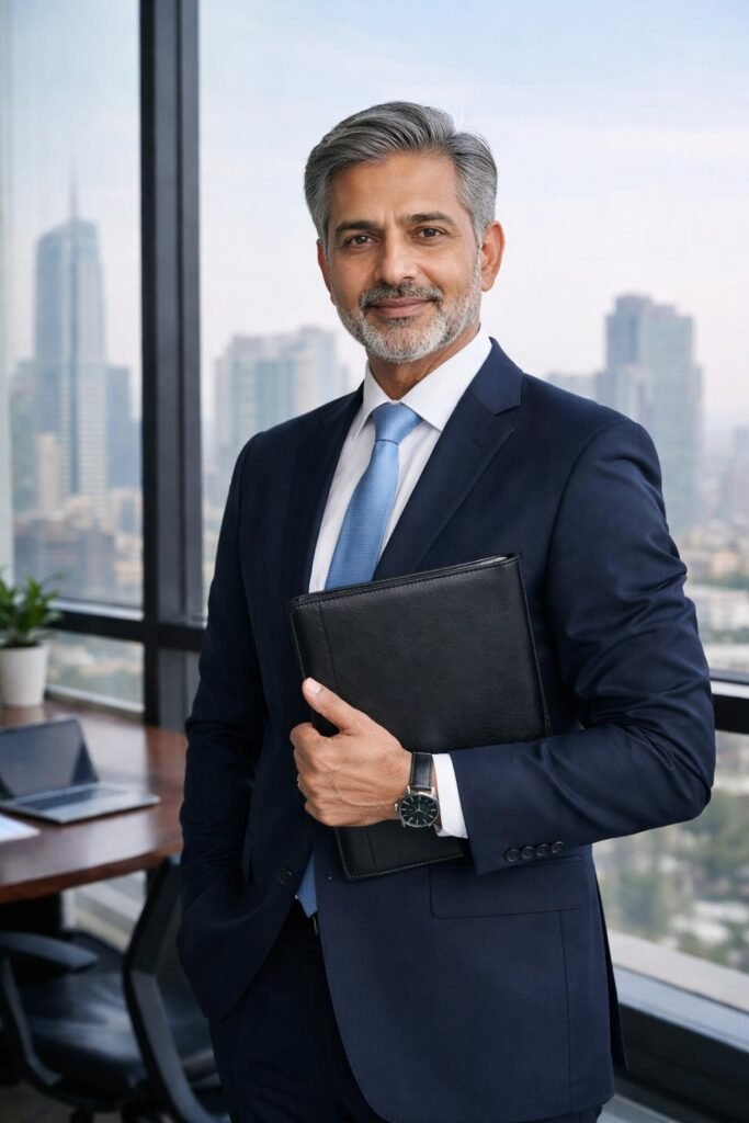 man holding with file